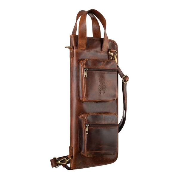 The Lifer - Handmade Leather Drumstick Bag - Scorpion Percussion