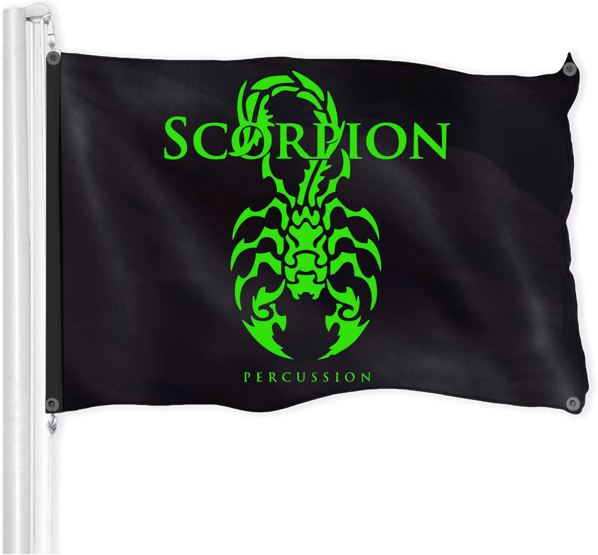 Scorpion Percussion Battle Flag