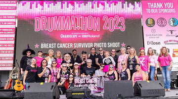 Scorpion Percussion sponsors DRUMMATHON 2024 for Breast Cancer