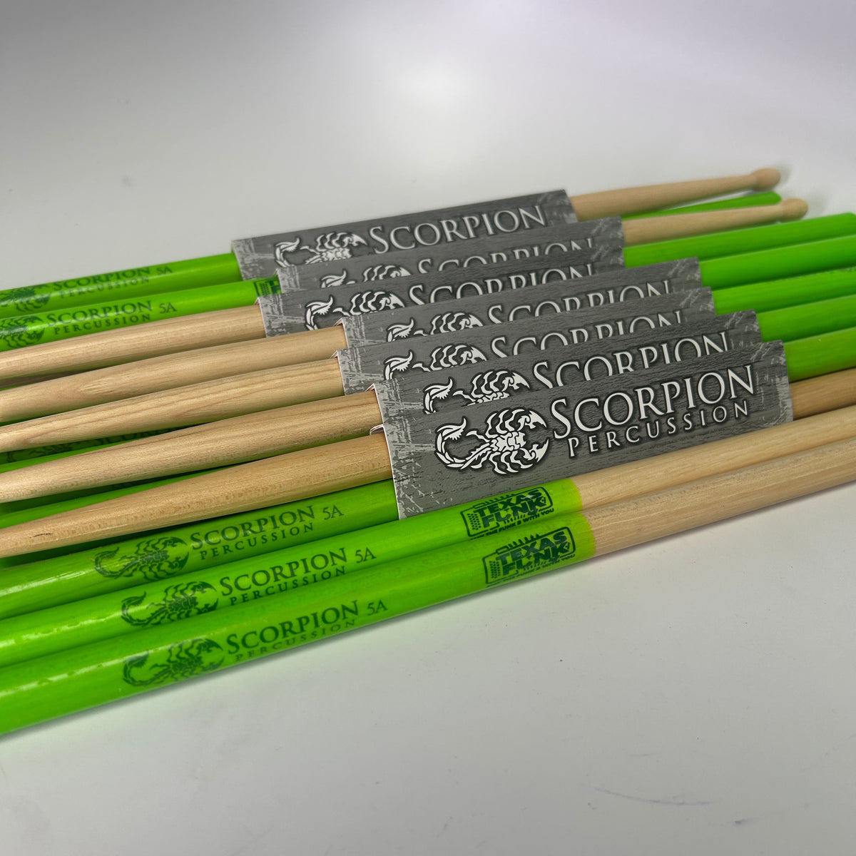 The Recycler | 5A Oval 16" Venom Grip Drumsticks | 8 Pairs