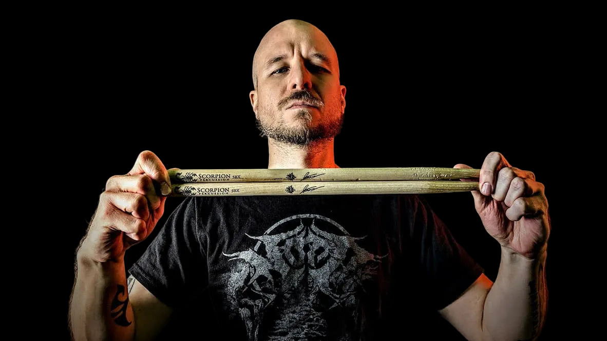 John Devos Scorpion Artist Presenting Immortal Series Drumsticks