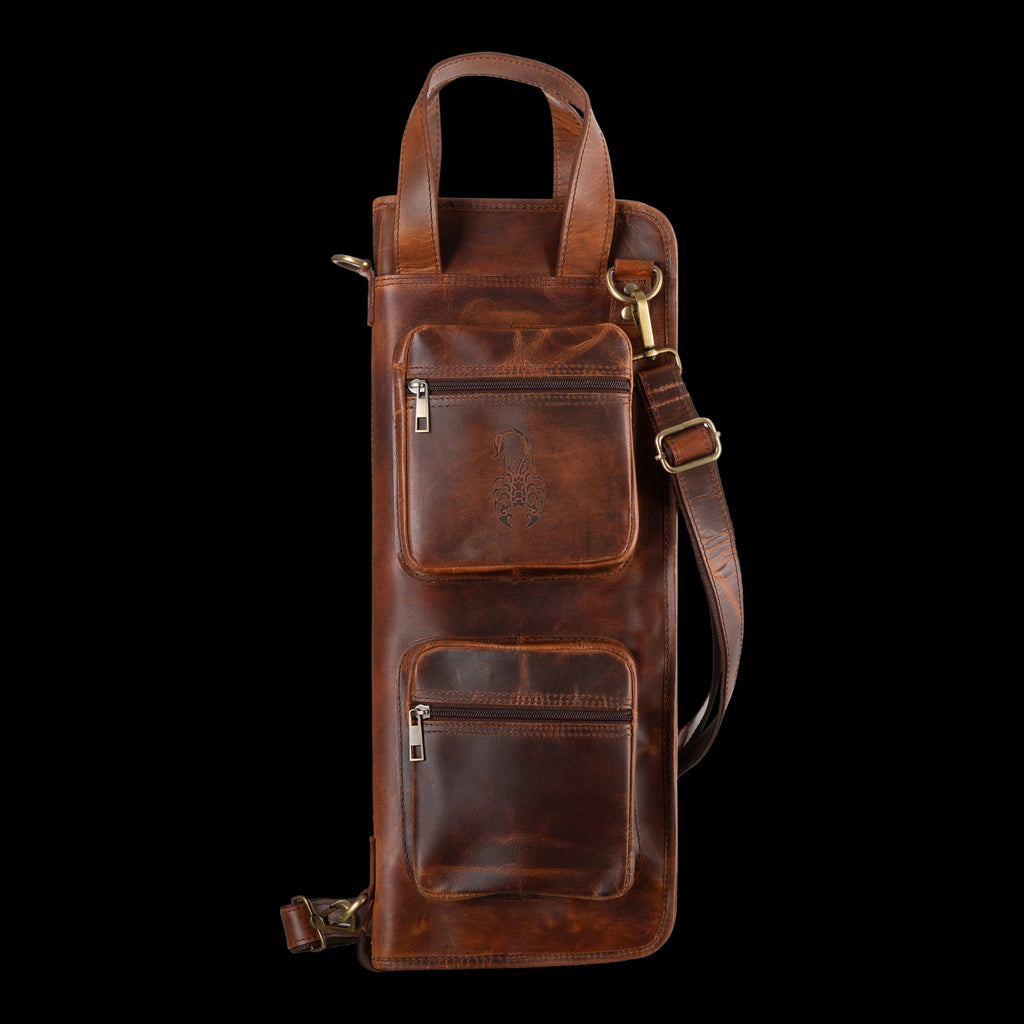 The Lifer - Handmade Leather Drumstick Bag - Scorpion Percussion