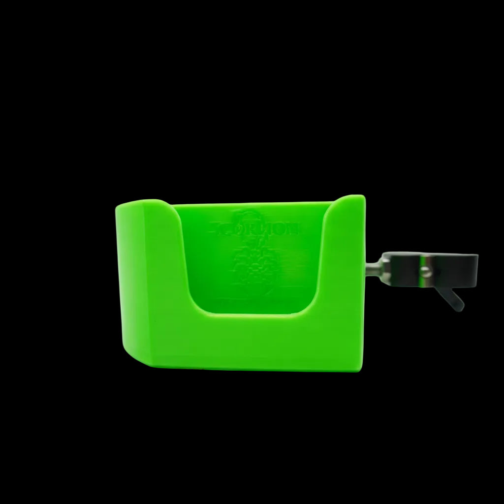 3D printed PTEG drum caddy plastic with a cup and drumstick holders