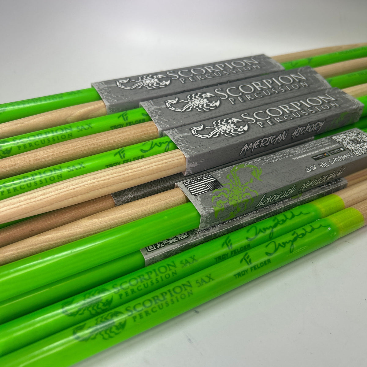The Recycler | 5A Ball 17" Venom Grip w/ Misprinted Signature Logo | 12 Pairs